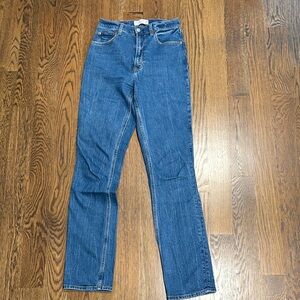Abercrombie & Fitch Women's Straight Leg Blue Jeans